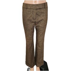 Archival 2002 Rena Lange Virgin Wool Silk Cashmere Tweed Trousers 6 Germany